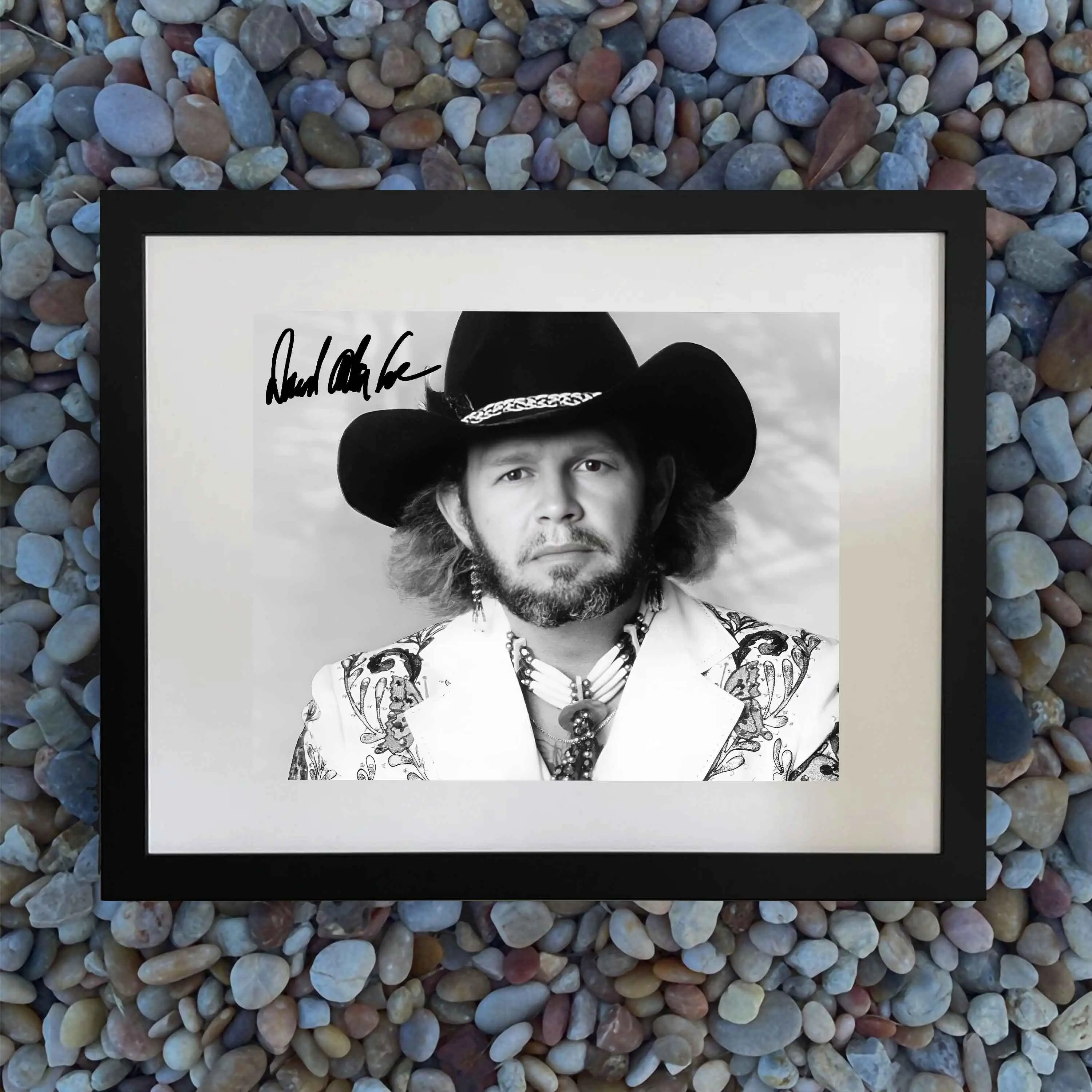 [SALE UP TO 40%] [Unframed] David Allan Coe Autograph Signed REPRINT Outlaw Country Music Legend