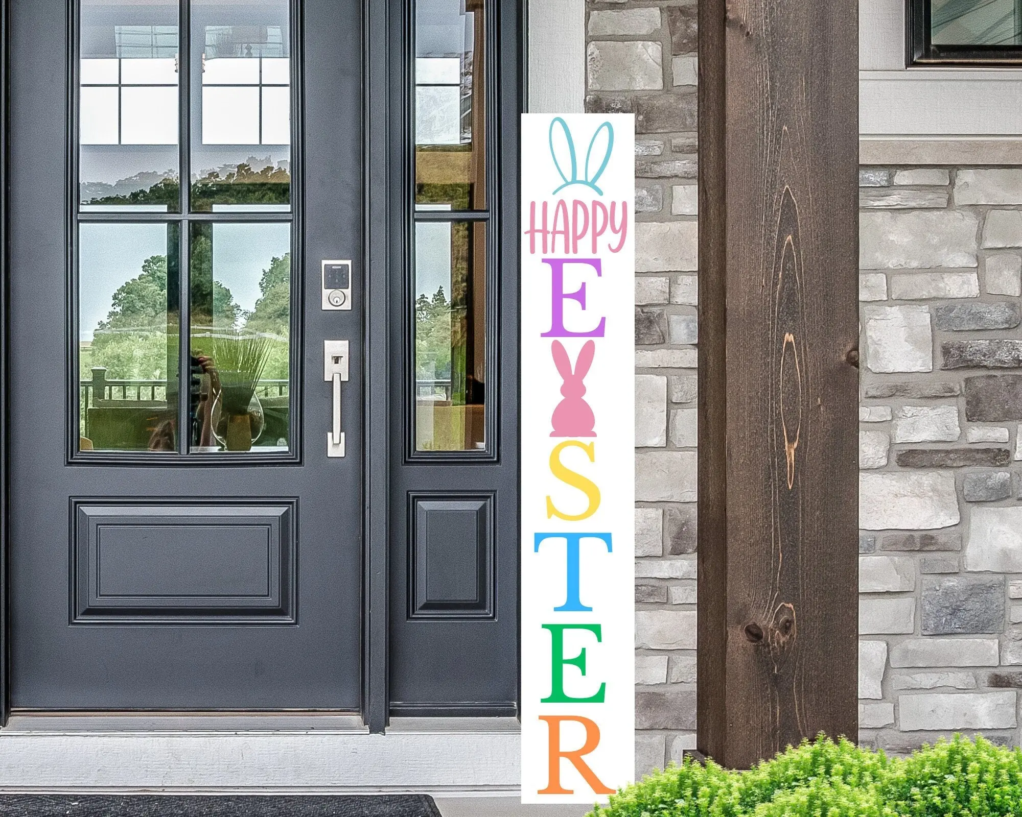 Easter Porch Sign, Easter Porch Leaners, Easter Porch Decor, Happy Easter Sign, Happy Easter Porch Sign, Porch Lean Decoration, Happy Easter