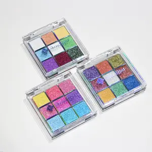 SHEENEFFECT Newest Formulation Duochrome Eyeshadow Palette Mermaid 9 Shades Eye shadow Cosmetics Makeup