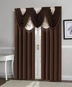 Regency 7-Piece Luxury Curtain Set – Premium Window Treatment for Living Room & Bedroom Interior Decoration Accessories Home Textile