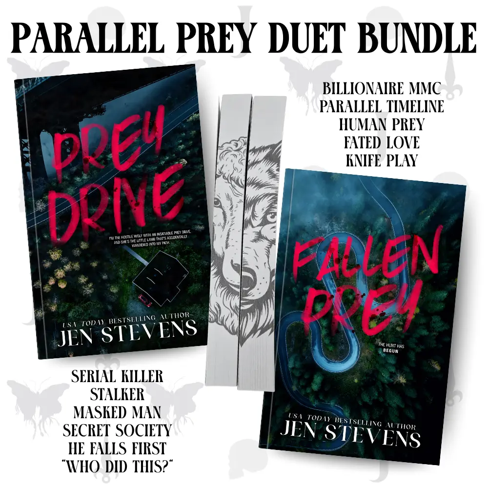 Parallel Prey Duet Paperback Bundle - Signed Exclusive Editions of Prey Drive & Fallen Prey - Dark Suspense Romance Books