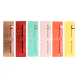 Bundle of Elixir Perfume Vanilla, Crisp Apple, Timeless, Marshmallow Fluff, Lush Lychee, Coastal Lemon Eau De Parfum Natural Spray 35ml/1.18fl.oz.