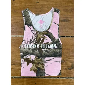 Pink Camo Cowboy Pillows Tank Top Pink Camo Cowboy Pillows Tank Top