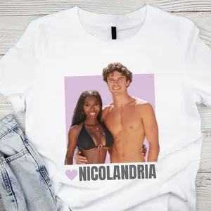 Nicolandria Love Island TShirt - Nic Orlandria Tee - Trendy Love Island USA Streetwear - Perfect Gift for Fans, Nic Olandria Shirt, Graphic Fan Apparel