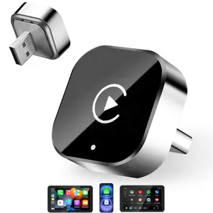 Summervibes 2026 Wireless CarPlay Adapter for for Apple iOS 10+, Android 11+ Version Upgrade Wired to Wireless, Mini USB-C/Type-C Design, Plug and Play, No Delay Bluetooth+WIFI Stable Connection Car Play for iPhone, with Web App and OTA Updates