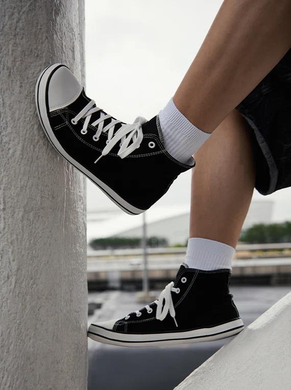 Saguaro Roam I - High Top Barefoot Shoes - Game-changing Comfort - Unisex Lightweight Canvas Athletic Training Sneakers