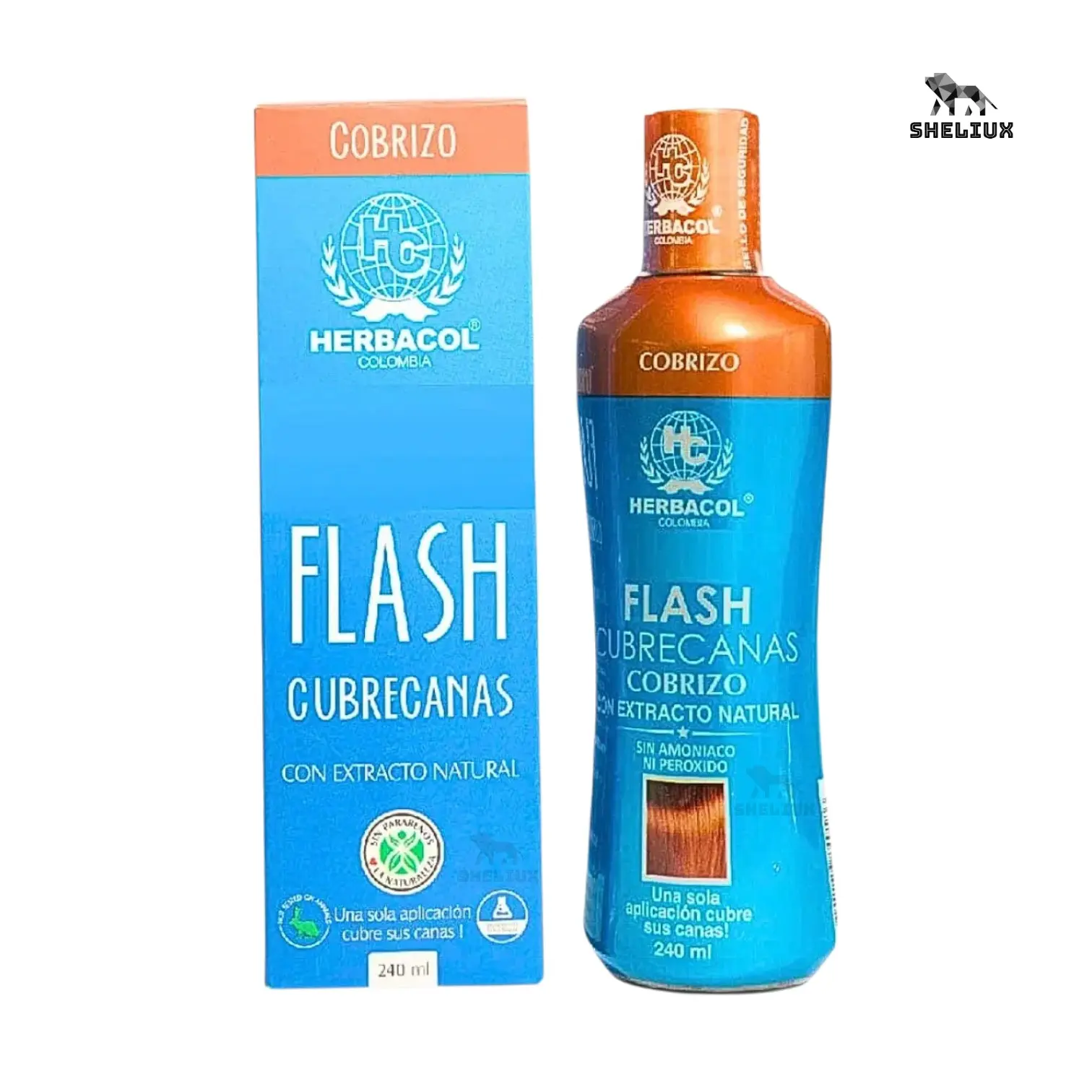 Herbacol Flash Gray Hair Cover – Copper – 240ml