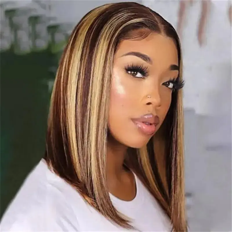 ISEE HAIR 4/27 Honey Blonde Straight Lace Front Wig, 6x4 Pre-Plucked Human Hair, 180% Density, Natural Look, Stylish, Versatile Women's Wig #ISEECrochetNewArrivals #SummerVibes