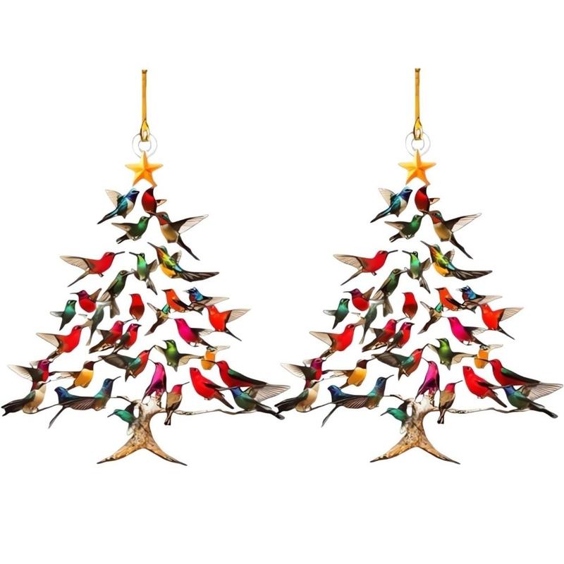 Colorful Hummingbird Christmas Ornament - Perfect Holiday Decor for Bird Valentine's Day