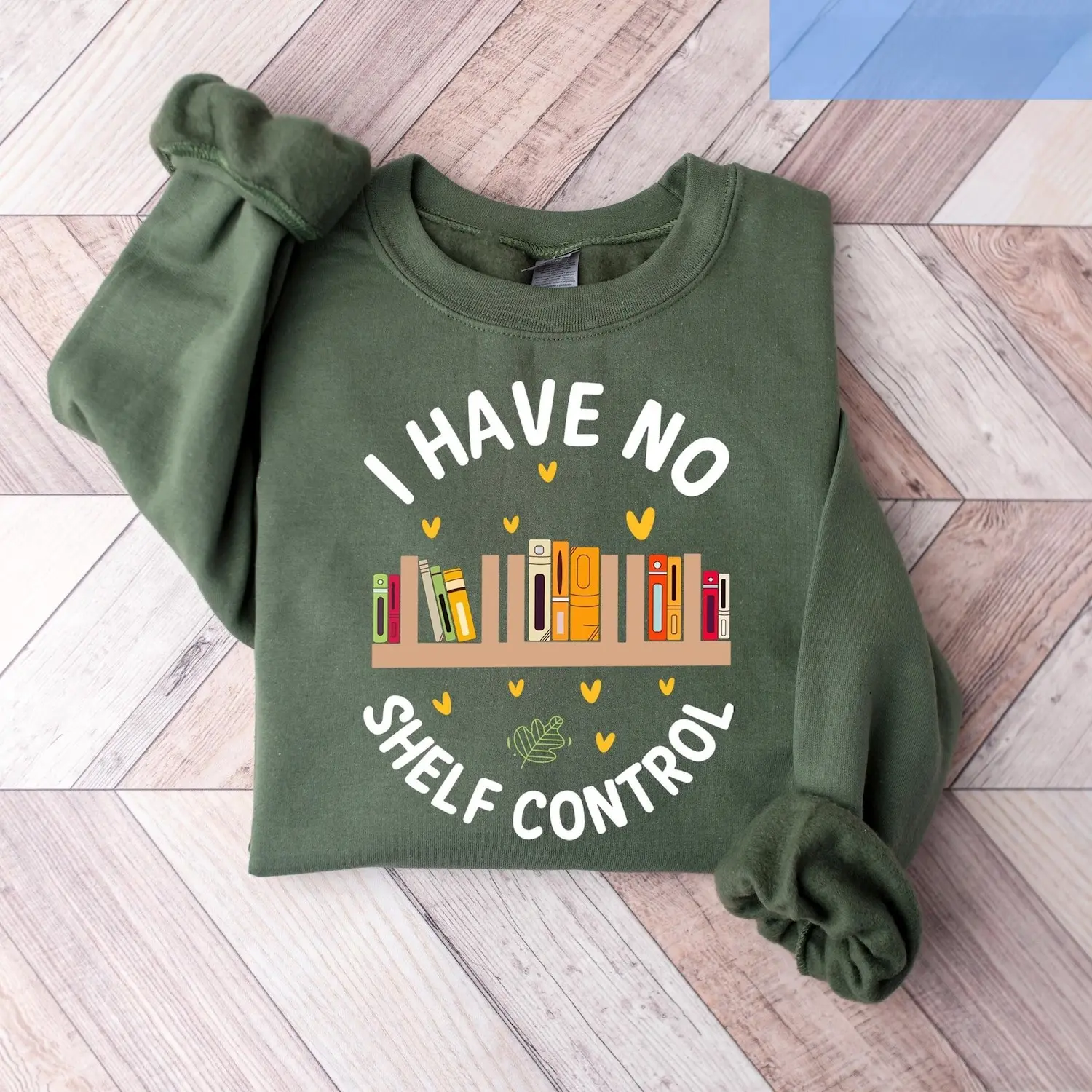 I Have No Shelf Control, Funny Reading Shirt, Bookworm Sweater, Bookish Graphic Tee, Book Lover Gift NF0KF