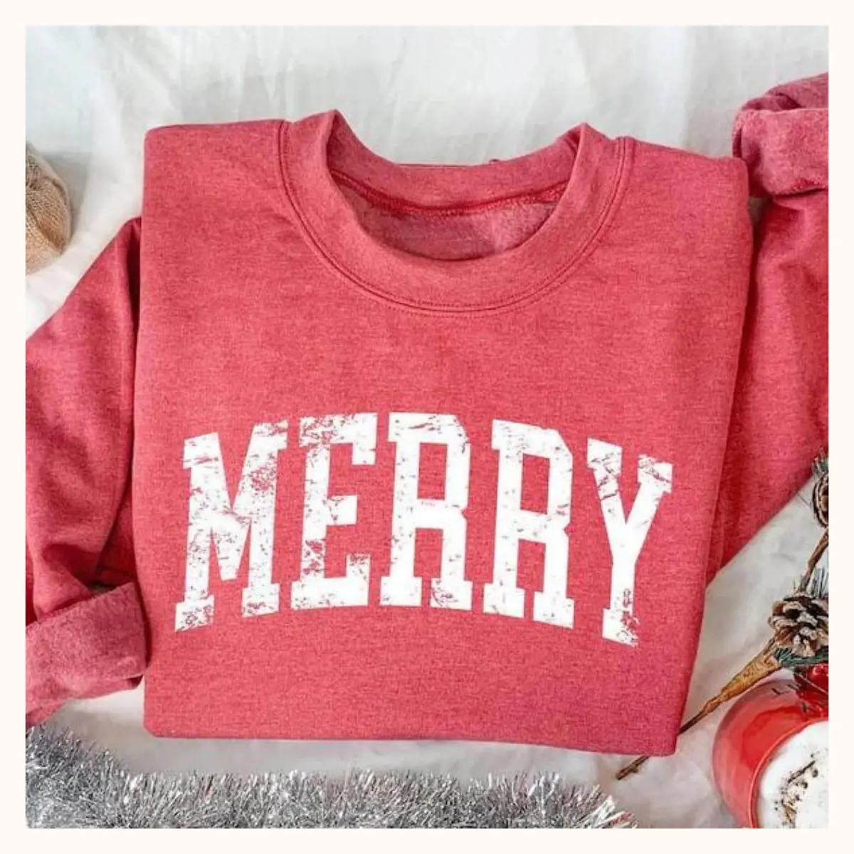 Retro Merry Sweatshirt, Merry Christmas Sweatshirt, Womens Christmas Shirt, Festive Holiday Sweater, Cute Christmas Gift, Christmas Shirt