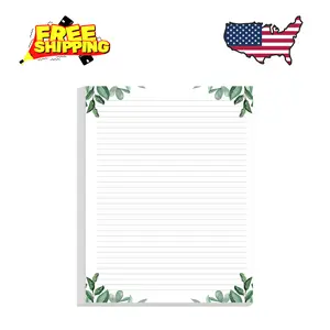 Letter Size Unpunched Ruled Filler Paper, 100Sheets/200Pages Loose-Leaf Line, 100gsm, 8.5'' x 11''