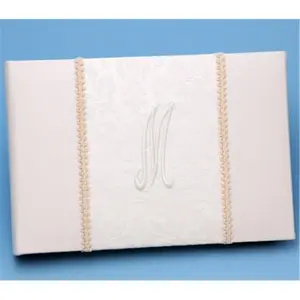 Ivy Lane Design A01070GB/IVO Brocade Monogram Guest Book