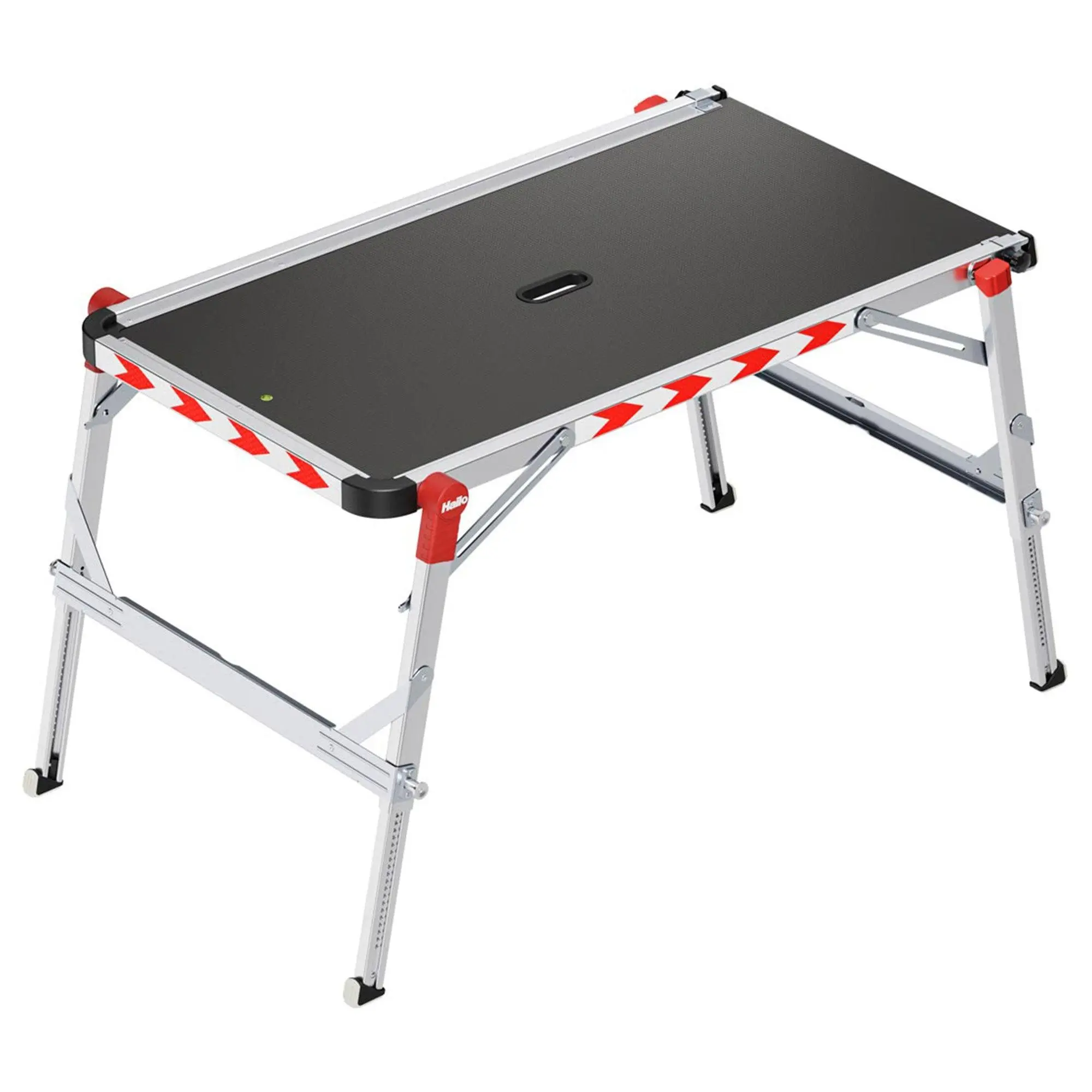 Hailo Adjustable Aluminum Work Platform TP2 Plus for Ladders & Stairs, Foldable