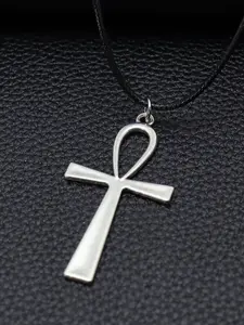 Simple Classic Fashion Cross Egyptian Ankh Life Symbol Pendant Short Long Chain Necklaces Jewelry For Women Men