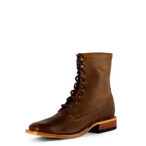 Horse Power Men's Distressed Bison Lace up Boots