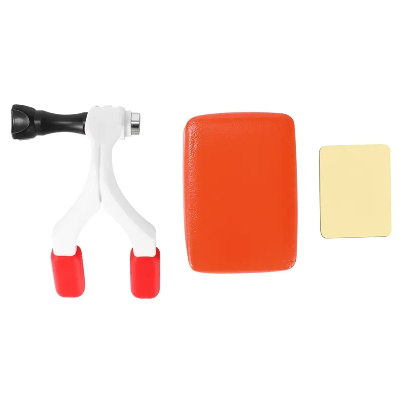 Plastic Mouth Bite Mount Set with Surf Braces Connector - Sports Camera Accessory for Skateboarding,Skiing,Cycling - Compatible with GoPro Hero 6/5/4/3+,SJ4000,Xiaomi VP409,Xiaoyi - Includes 1 x Mouth Bite Mount,Screw,1 x Floaty Box with Adhesive, Surfing