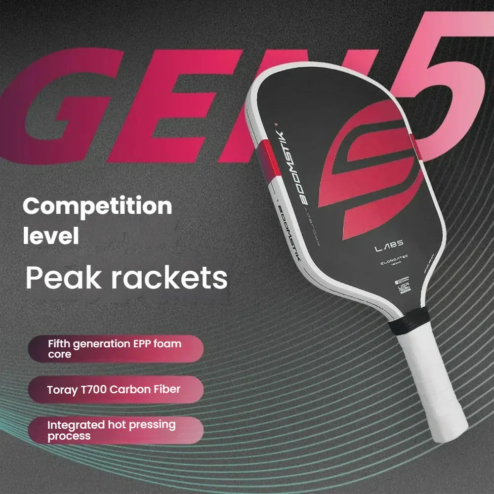 5th Generation Boomstik Pickleball Racket Set, EPP+EVA Heat-Pressed Inner Core, Professional Competition-Grade Paddle Tennis Paddle