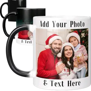 Tazas Magicas Magic Coffee Mug 15 oz Ceramic with Thermal Color Change Feature, Customizable Photo Option, and Durable Design - Beverage Ceramic Cup Classic