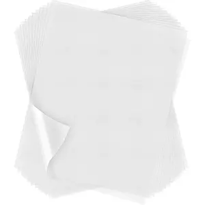 100 Sheets 12 x 10 Inch Soluble Stabilizer for Embroidery Soluble Topping Film Embroidery Topping for Machine Stitching Stabilizer and Hand Sewing