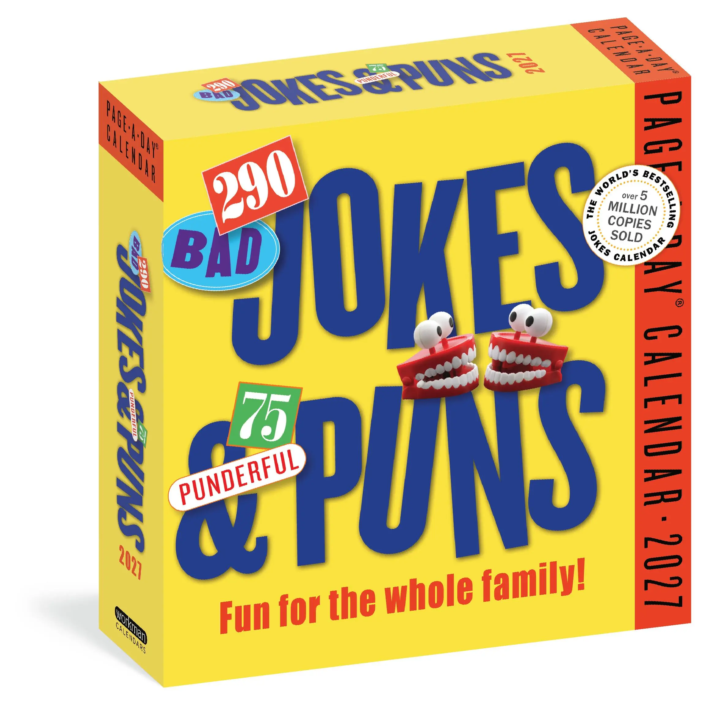 290 Bad Jokes & 75 Punderful Puns Page-A-Day® Calendar 2027 by Workman Calendars