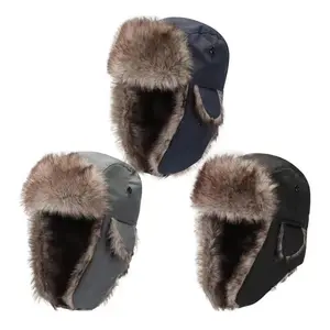 Unisex Winter Trapper Hat with Plush Lining, Windproof Faux Fur Ear Flaps for Extreme Cold Weather, Cozy Insulated Headwear for Outdoor Adventures