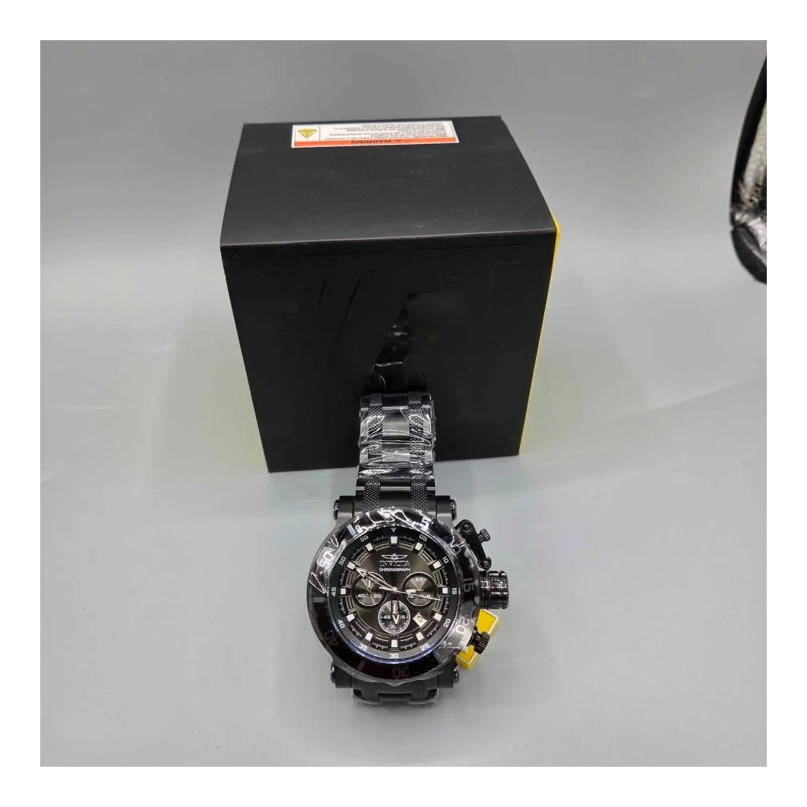 Invicta 32127 Coalition Forces Chronograph Black Gunmetal Watch New
