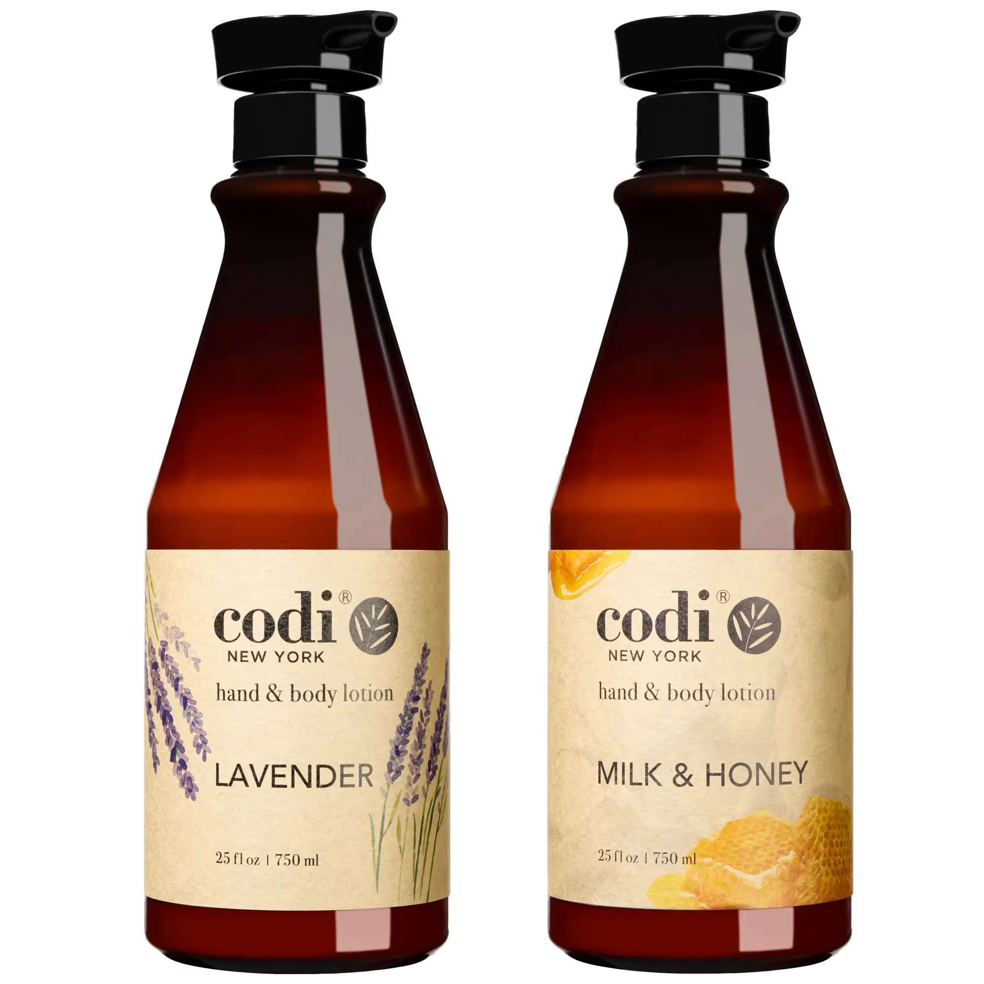 Codi Nourishing Hand & Body Lotion - Korean Beauty Formula, Natural Unisex Moisture Boost with Lavender Blend, Milk, Honey Extracts, Youth-Enhancing, Gentle Smooth, 750ml, Daily Body Care for All Skin Types