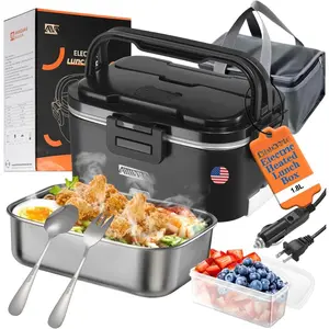 Electric Lunch Box for Adults, 100w 1.8L Portable  Warmer for men Heated Lunch Box for Adults, //Office/ Use, Lonchera Electrica Portatil
