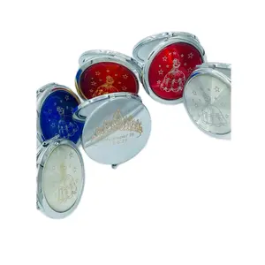 Personalized Quinceañera Favors - 12pcs Double-Sided Mirrors with Custom Engraving for Mis XV Años Celebrations