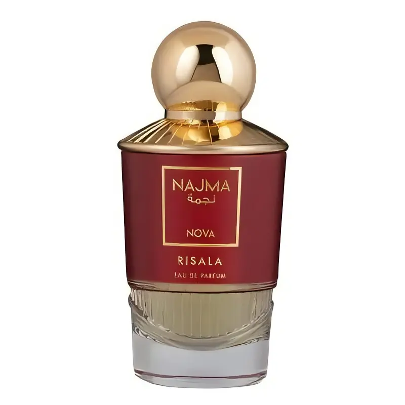 Risala Najma Nova Eau de Parfum - Luxurious Red Bottle with Gold Cap - Signature Fragrance for Women