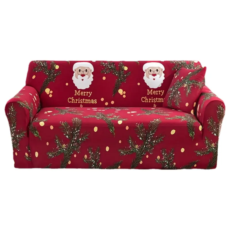 1pc Spandex Elastic Sofa Slipcover for Living Room, Bedroom, Office, and Home Decor, Christmas and Halloween Furniture Protector