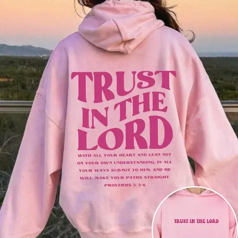 Women's Letter Print Hoodie, Classic Pullover, Casual Slogan Print Hooded Sweatshirt for Spring & Fall, Fashion Women's Clothes for Daily Wear, Casual Hooded Sweatshirts