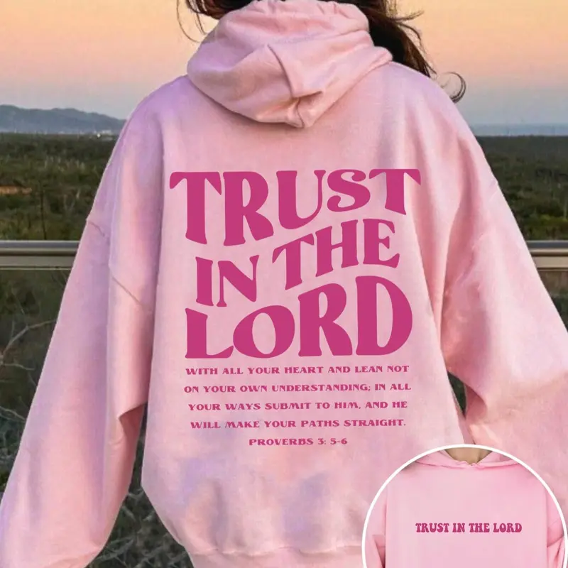 Women's Letter Print Hoodie, Classic Pullover, Casual Slogan Print Hooded Sweatshirt for Spring & Fall, Fashion Women's Clothes for Daily Wear, Casual Hooded Sweatshirts