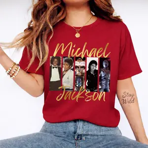 [Sale Up To 30%] Michael Jackson King of Pop Vintage T-Shirt Retro 90s Music Graphic Tee