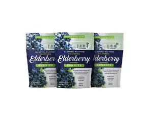 Elderosa Elderberry Gummies Made From Pure Elderberry Juice Snack Fruit Natural