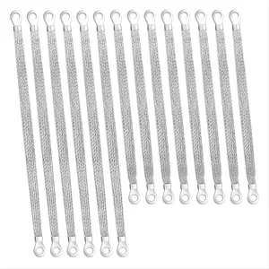 14pcs Ground Straps, 10/12 Inch Engine Universal Automotive Ground Strap Kit Braided Copper Ground Straps Automotive for Christmas New Year Home Use