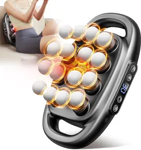 16 Heads Massage Gun Deep Tissue, Percussion Muscle Massager with 3 Modes 30 Intensities, Quiet Electric Massager for Back Shoulder Leg Foot, Full Body Pain Relief & Muscle Recovery
