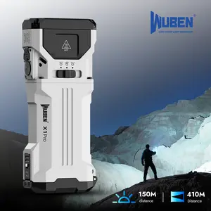 【NEW 2026】WUBEN X1 PRO 12300 High Lumens Rechargeable Flashlight ,Dual Light Sources, Multi-Mode EDC,3-in-1 Power Bank & Bike Light,IP65 Waterproof & Shockproof,Portable for Outdoor, Camping, Hiking & Emergency,Double-Tap to Activate 12300LM Ultra