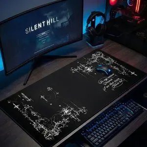 Cybersigilism Desk Mat, Silent Hill Mousepad for Gaming, Computer Desk Accessories, Office Decor, Desk Pad, Large Desk Protector – FASTSHIPPING