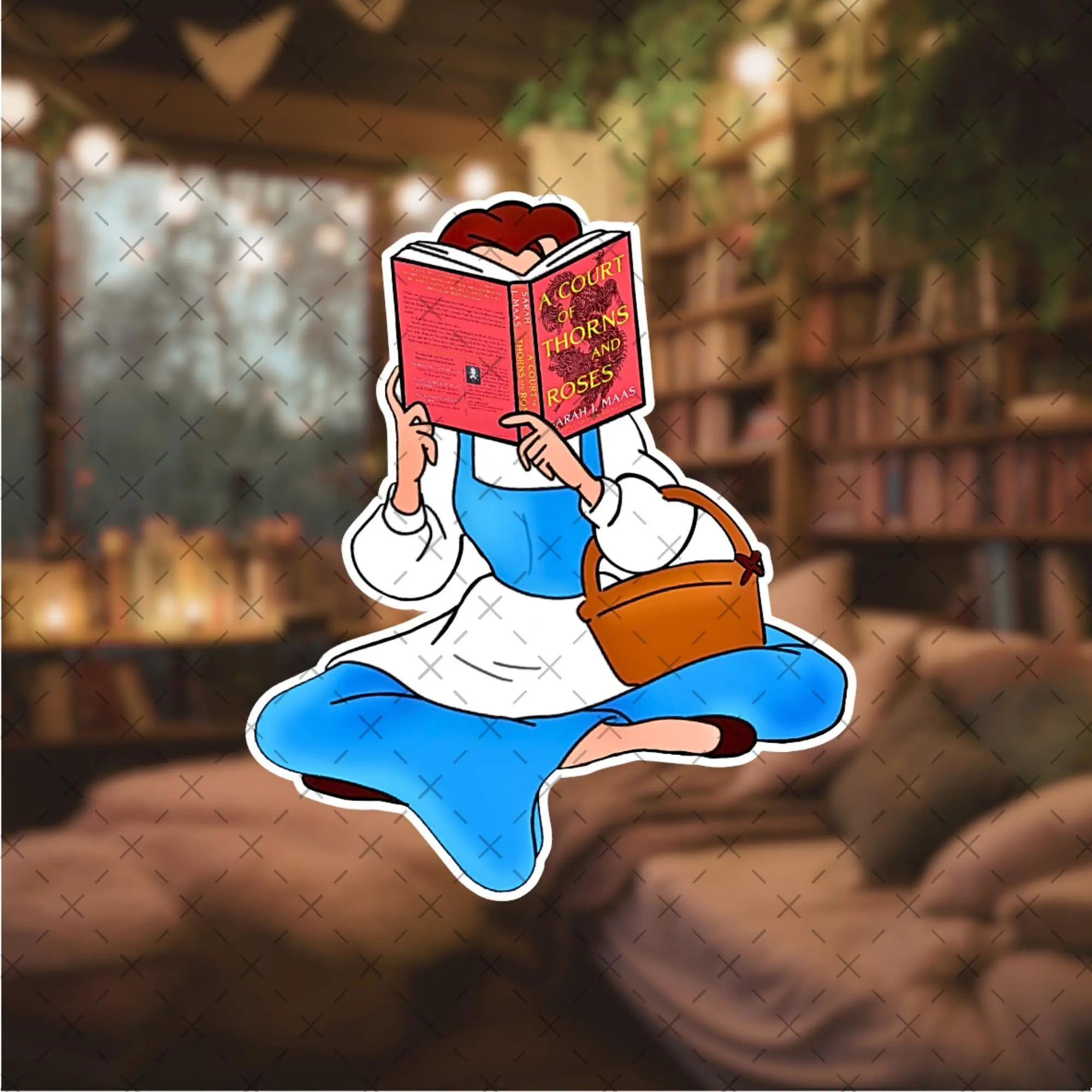 Belle ACOTAR Sticker, Velaris Inspired Sticker, Laptop Water Bottle Decal - StickerLover Shop