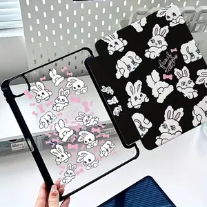 Cute Cartoon Rabbit Bow Tablet Case, Tablet Protective Cover, iPad Tablet Accessories, Fits iPad 10th Gen, iPad Air 5/4/3/2/1, iPad Pro 11 Inch, Anti-Drop Protection