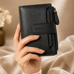 GSOIAX Women's Small Leather Wallet, RFID Blocking Luxury-Feel Slim Women's Wallet Bifold Compact Purse with 16+ Card Slots & Zipper Coin Pocket, High-Capacity Wallet for Ladies Reliable Customer Support Slim Design outdoorfun