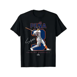 Number and Portrait Jeremy Pena Houston T-Shirt for Men Women Couple Trendy Cotton Tops Short Sleeve, Street Style Short Sleeve Tee, Comfort Tee, Casual Summer Tee, Must-have Fashionable Tee