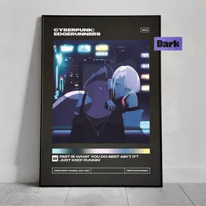 Cyberpunk Edgerunners - Premium Poster - Minimalist Movie Poster Vintage Retro Art Print Essential Posters (No Frame)
