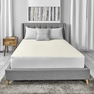 Allerease Queen Platinum Zip-Off Plush Top Waterproof Allergen and Bedbug Barrier Mattress Protector: Hypoallergenic, Fits 17" Depth