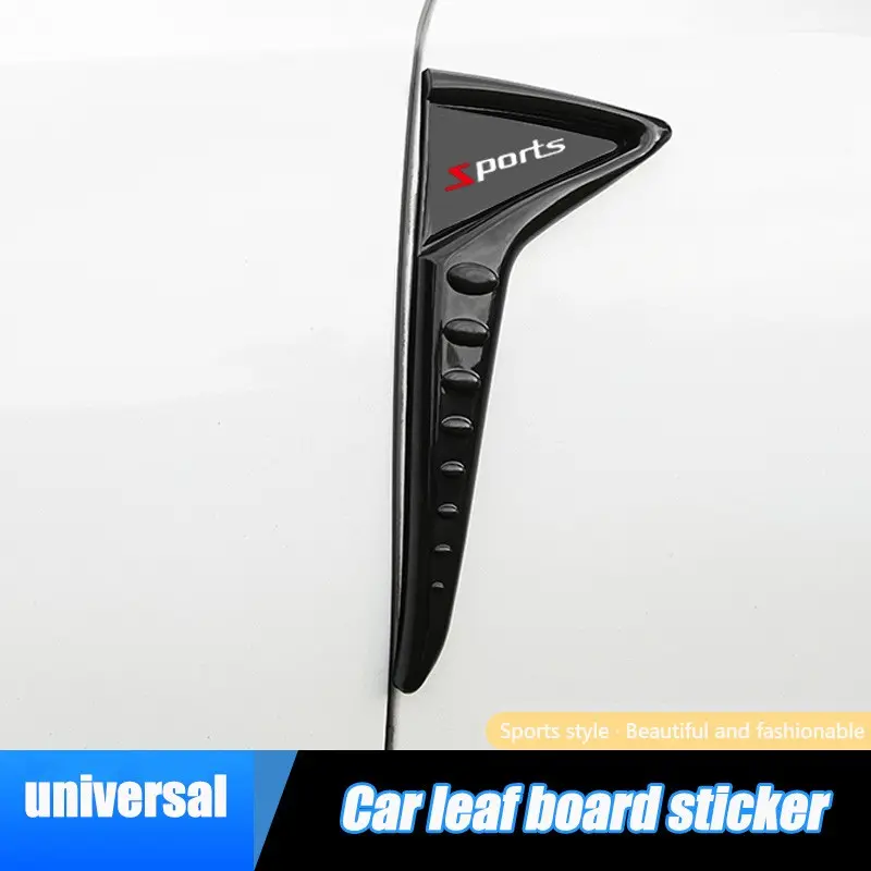 Car Fender Decoration Sticker, Car Leaf Board Sticker, Car Decals, Sporty Appearance Upgrade, Strong Adhesive, Durable, Universal Fit for Cars & Suvs, No Scratch