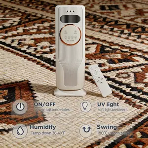Vertical Water Cooling Air Cooler Ice Crystal Cooling Large Wind Energy Saving Portable Household Fan