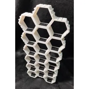 Hexagon Wall Display (14 Pack) Wall Display Minifigures Compatible with Lego