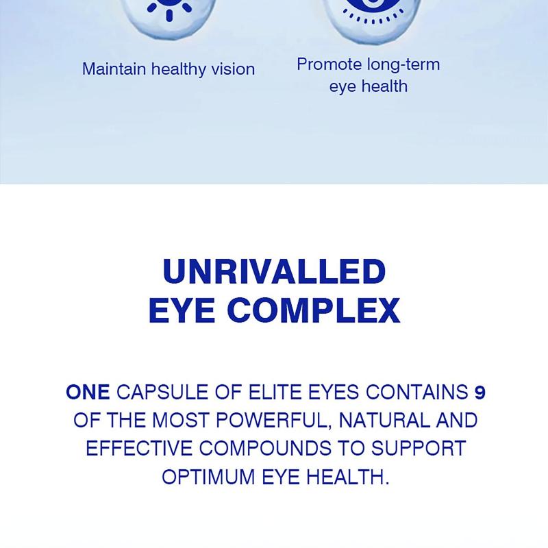 Pure Pulse Vision Care Eye Support Dietary Supplement for US Customers - 60 Count Bottle